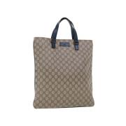 Gucci Vintage Pre-owned Canvas gucci-vskor Beige, Dam