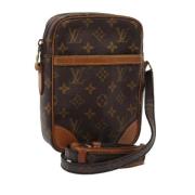 Louis Vuitton Vintage Pre-owned Canvas axelremsvskor Brown, Dam