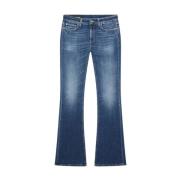 Dondup Klassiska Denim Jeans för vardagsbruk Blue, Dam