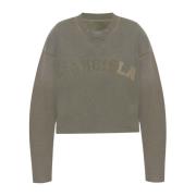 Maison Margiela Sweatshirt med logotyp Gray, Dam