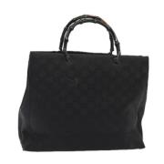 Gucci Vintage Pre-owned Canvas gucci-vskor Black, Dam