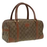 Gucci Vintage Pre-owned Canvas handvskor Brown, Dam