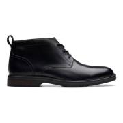 Clarks Svart Herr Chukka Ankel Boot Black, Herr