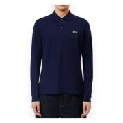 Lacoste Stilig långärmad polotröja Blue, Herr