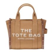 Marc Jacobs Broderad Jacquard Toteväska i Kamel Brown, Dam