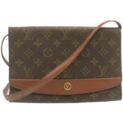 Louis Vuitton Vintage Pre-owned Canvas axelremsvskor Brown, Dam