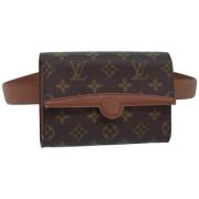 Louis Vuitton Vintage Pre-owned Canvas crossbodyvskor Brown, Dam