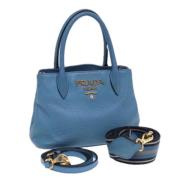 Prada Vintage Pre-owned Laeder prada-vskor Blue, Dam