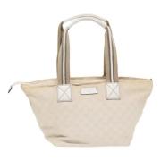 Gucci Vintage Pre-owned Canvas totevskor White, Dam