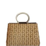 Celine Vintage Pre-owned Tyg handvskor Beige, Dam