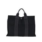 Hermès Vintage Pre-owned Canvas handvskor Black, Dam