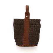 Hermès Vintage Pre-owned Canvas handvskor Brown, Dam