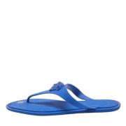 Versace Pre-owned Pre-owned Gummi lgskor Blue, Dam