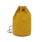 Hermès Vintage Pre-owned Canvas axelremsvskor Yellow, Dam