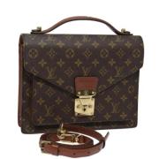 Louis Vuitton Vintage Pre-owned Canvas louis-vuitton-vskor Brown, Dam