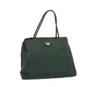 Prada Vintage Pre-owned Nylon prada-vskor Green, Dam