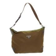 Prada Vintage Pre-owned Nylon prada-vskor Green, Dam