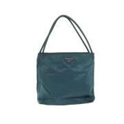 Prada Vintage Pre-owned Nylon prada-vskor Blue, Dam