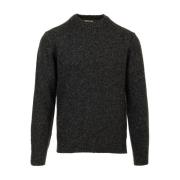 Hartford Donegal Crew Neck Sweaters Black, Herr