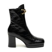 Jeffrey Campbell Svarta Stövlar Tronchetti Black, Dam