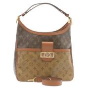 Louis Vuitton Vintage Pre-owned Canvas axelremsvskor Brown, Dam