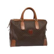 Celine Vintage Pre-owned Canvas handvskor Brown, Dam