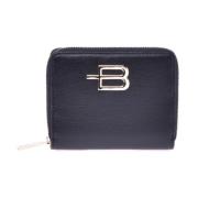 Baldinini Wallet in black saffiano with zip Black, Dam