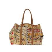 Prada Vintage Pre-owned Canvas handvskor Multicolor, Dam