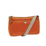 Prada Vintage Pre-owned Nylon prada-vskor Orange, Dam