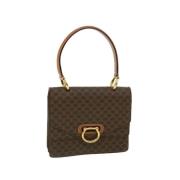 Celine Vintage Pre-owned Canvas handvskor Brown, Dam