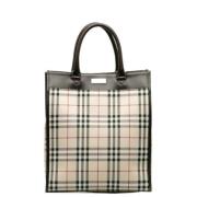 Burberry Vintage Pre-owned Canvas totevskor Beige, Dam