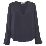 Chloé Pre-owned Pre-owned Silke toppar Blue, Dam