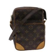 Louis Vuitton Vintage Pre-owned Canvas axelremsvskor Brown, Dam