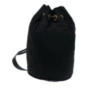 Celine Vintage Pre-owned Nylon axelremsvskor Black, Dam