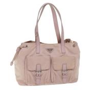 Prada Vintage Pre-owned Nylon prada-vskor Pink, Dam