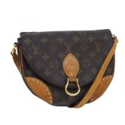 Louis Vuitton Vintage Pre-owned Canvas axelremsvskor Brown, Dam