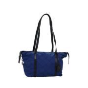 Prada Vintage Pre-owned Nylon prada-vskor Blue, Dam