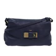 Chloé Pre-owned Pre-owned Laeder axelremsvskor Blue, Dam