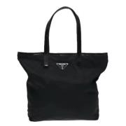 Prada Vintage Pre-owned Tyg axelremsvskor Black, Dam