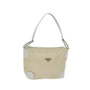 Prada Vintage Pre-owned Nylon prada-vskor Beige, Dam