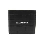 Balenciaga Vintage Pre-owned Laeder plnbcker Black, Dam