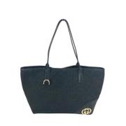 Gucci Vintage Pre-owned Canvas totevskor Black, Dam