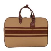 Yves Saint Laurent Vintage Pre-owned Canvas handvskor Beige, Dam