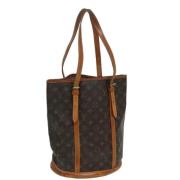 Louis Vuitton Vintage Pre-owned Canvas axelremsvskor Brown, Dam