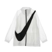 Nike Vit Windbreaker Jacka med Swoosh White, Dam