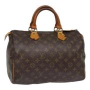 Louis Vuitton Vintage Pre-owned Canvas handvskor Brown, Dam