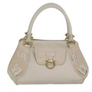 Salvatore Ferragamo Pre-owned Pre-owned Laeder handvskor White, Dam