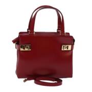 Salvatore Ferragamo Pre-owned Pre-owned Laeder handvskor Red, Dam