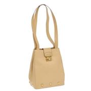 Salvatore Ferragamo Pre-owned Pre-owned Laeder axelremsvskor Beige, Da...