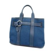 Hermès Vintage Pre-owned Tyg totevskor Blue, Dam